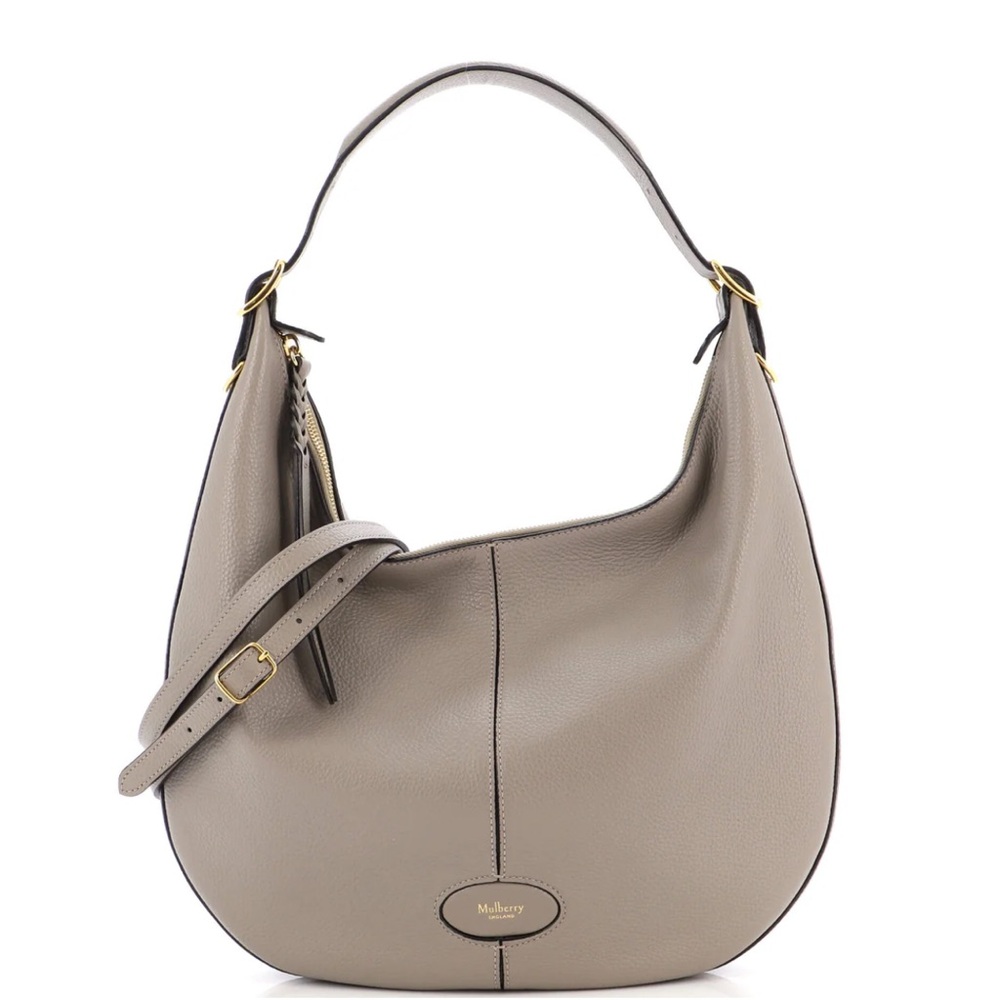 Mulberry Selby Gray Hobo Bag with Slouchy Silhouette